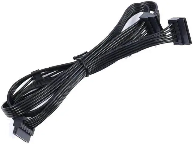 Alt view image 4 of 6 - 4 SATA Angled HDD SSD Modular Power Cable for Seasonic X-1250, X-1050, X-850, X-750, X-650 GOLD Power Unit
