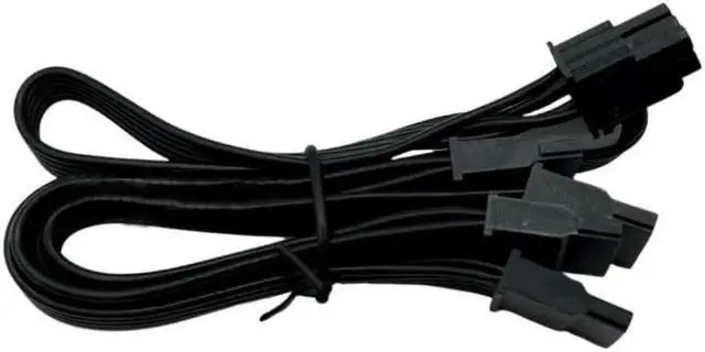 Alt view image 3 of 7 - 6Pin to 4 SATA Straight HDD SSD Power Cable for Seasonic CORE GX-650, GX-550, GX-500 GOLD Modular Power Unit