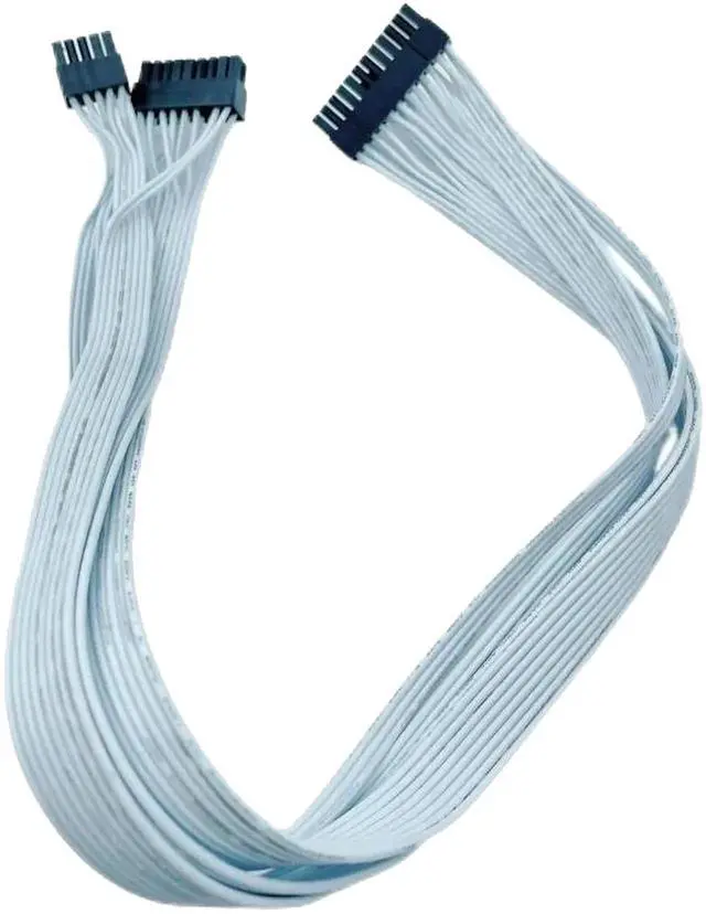 Alt view image 4 of 5 - White 18+10Pin to 20+4Pin 24Pin ATX Main Power Cable for CORSAIR RM750x 750W RM850x 850W RM1000i 1000W Modular PSU 60CM 18AWG