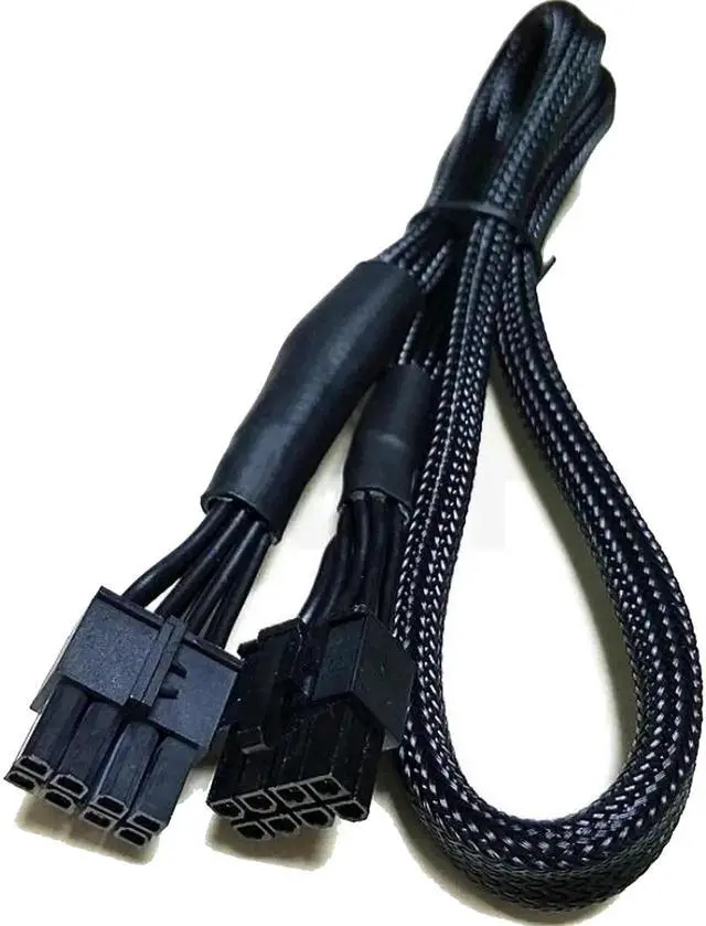 Alt view image 2 of 7 - CPU Cable Braided Net PSU 8Pin to 4+4Pin P4 ATX 12V for CORSAIR RM450 RM550 RM650 RM750 RM850 RM1000 GOLD Modular Power