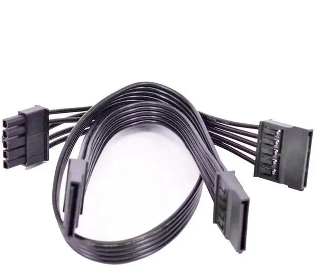 Alt view image 5 of 7 - 5Pin to 3 Port SATA Hard Driver SSD Power Supply Cable For Cooler Master V850 V1000 V1300 PLATINUM Full-Modular Power Supply