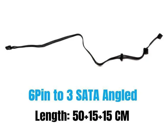 Main image of 3x SATA Male Angled SSD HDD Riser Power Cable for Seasonic PRIME Platinum 1600W, 1300W, 1200W, 1000W, 850W Modular PSU