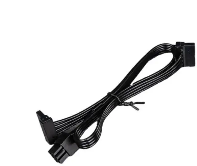 Main image of PCIe 6Pin to 2 SATA Power Supply Cable for Seasonic KM3 Series X-750 X-850 SS-1050XP3 SS-1200XP3 M12II Evo Series 520 620 650 750 850 Snow Silent 750 1050 FOCUS PLUS Gold SSR-850FX/750FX