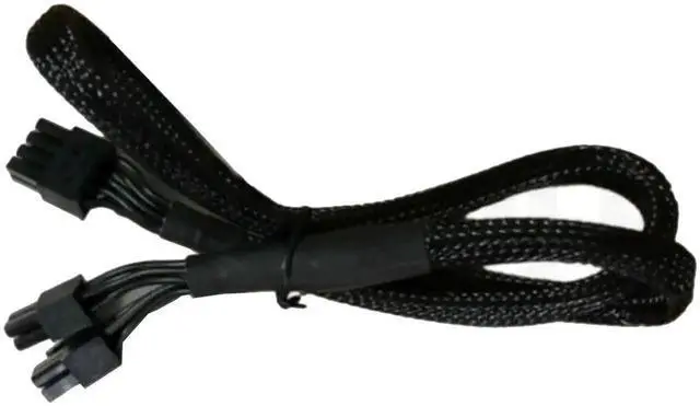 Alt view image 7 of 7 - CPU 8pin to 4+4pin Power supply Cable Braided Net Sleeved ATX 12V Durable 2xP4 to P8 for Corsair AX Series AX860 AX850 AX760 AX750 AXi Series AX1500i AX1200i AX860i AX760i