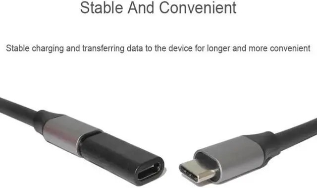 Alt view image 4 of 5 - USB C Female to Female Adapter (5 Pack) 3.1/10Gbps PD 100W Quick Charge Type C Coupler Extender Extension Connector for Samsung Galaxy S8, Google Pixel, Nintendo Switch