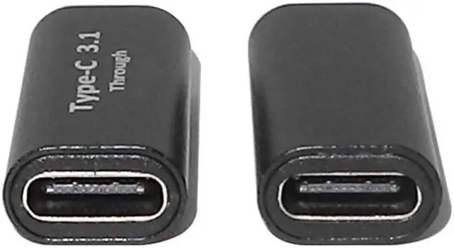 Alt view image 2 of 5 - USB C Female to Female Adapter (5 Pack) 3.1/10Gbps PD 100W Quick Charge Type C Coupler Extender Extension Connector for Samsung Galaxy S8, Google Pixel, Nintendo Switch