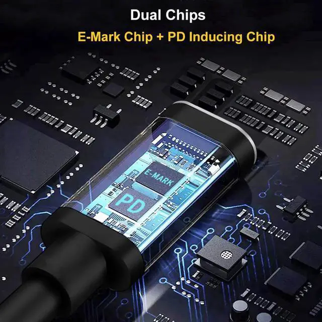 Alt view image 5 of 6 - 100W USB-C Type C Female to 7.4mm 5.0mm DC Tip PD converter cable for Dell 7.4*5.0mm Laptops