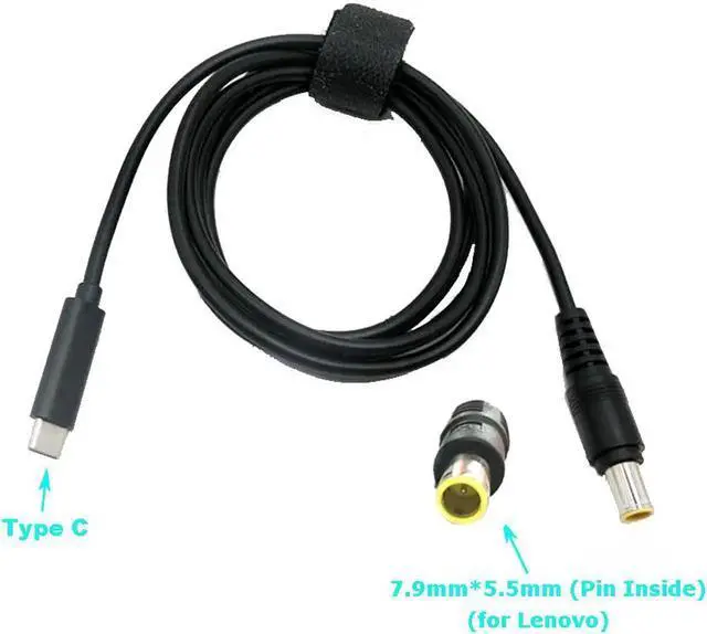 Main image of USB-C Type C to 7.9mm*5.5mm Round Tip PD Charger Cable Power Cable for Lenovo 65W or Below laptops