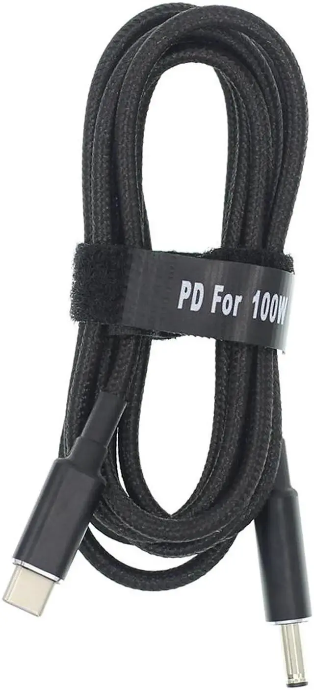 Alt view image 3 of 6 - 100W USB C Type-C to 4.5*3.0mm Adapter PD Charger Cable for Dell 90W or below laptops