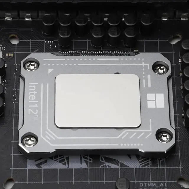 Alt view image 5 of 5 - LGA1700-BCF gray 12th/13th/14th generation Intel anti-bending fastener, bending type pressure plate, CPU fixed fastener, full-fitting fixed non-marking installation, standard for coolers (gray)