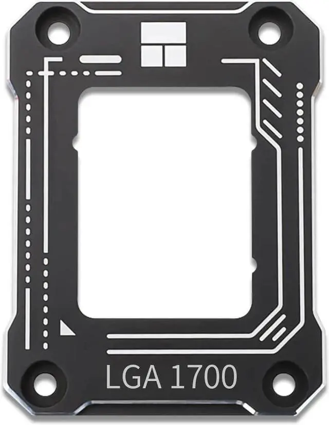 Alt view image 2 of 6 - CPU Contact Frame for LGA 1700 Retrofit Kit, 17XX-BCF Bracket Intel 12th/13th/14th Generation Anti-Bending Buckle Black