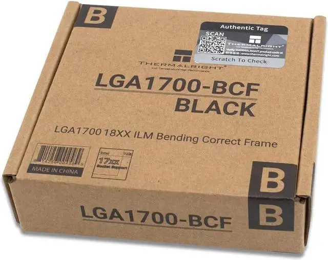 Alt view image 5 of 6 - CPU Contact Frame for LGA 1700 Retrofit Kit, 17XX-BCF Bracket Intel 12th/13th/14th Generation Anti-Bending Buckle Black