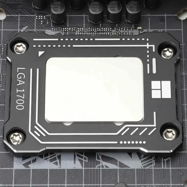 Alt view image 6 of 6 - CPU Contact Frame for LGA 1700 Retrofit Kit, 17XX-BCF Bracket Intel 12th/13th/14th Generation Anti-Bending Buckle Black