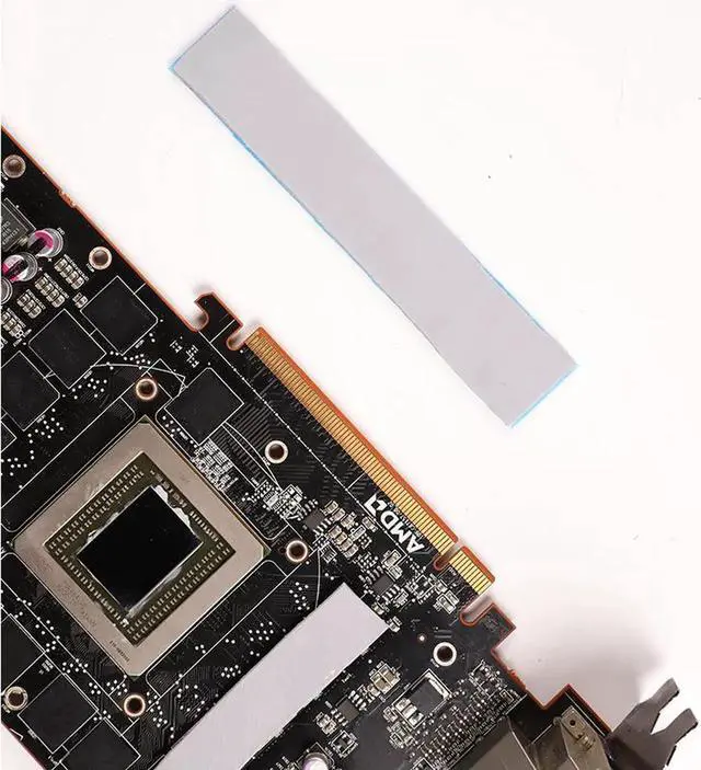 Alt view image 2 of 4 - Extreme Odyssey Thermal Pad 12.8 W/mK Non Conductive Heat Resistance High Temperature Resistance Silicone Thermal Pads Suitable for Laptop Heatsink/GPU/CPU/LED Cooler 120x20x1.5mm
