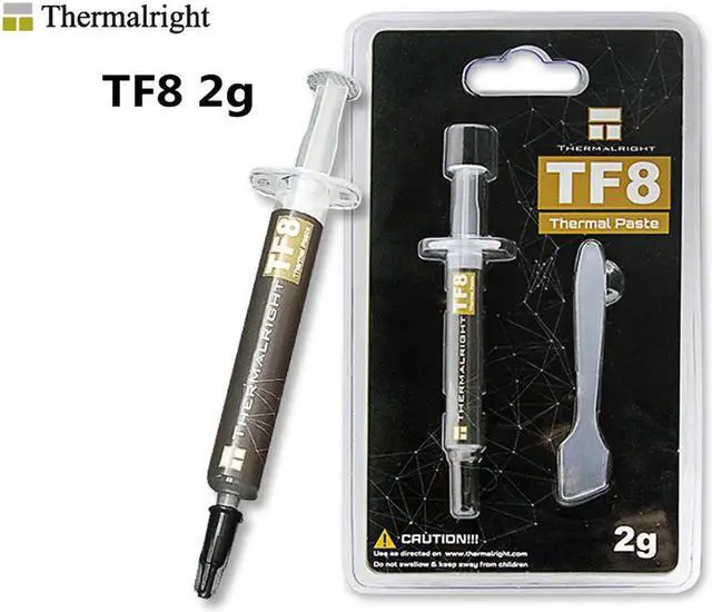 Alt view image 2 of 6 - New Packaging TF8 Carbon Based Heatsink Paste 13.8 W/mK High Performance Thermal Compound Paste for Desktop Laptop Heatsink/GPU/CPU/LED Cooler Material 2g with Tool