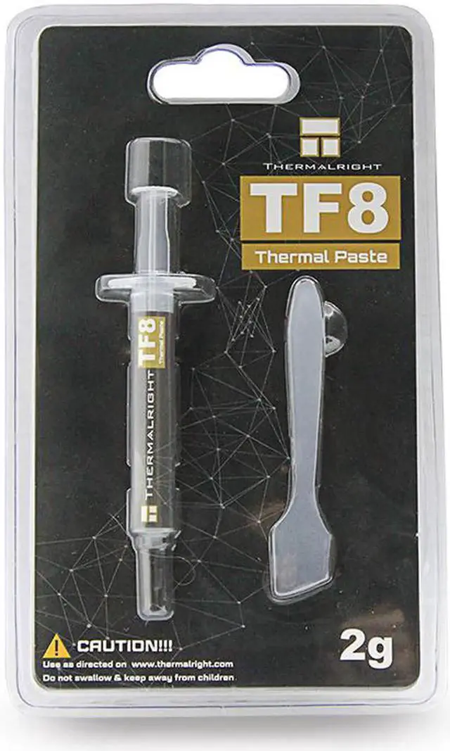 Alt view image 5 of 6 - New Packaging TF8 Carbon Based Heatsink Paste 13.8 W/mK High Performance Thermal Compound Paste for Desktop Laptop Heatsink/GPU/CPU/LED Cooler Material 2g with Tool