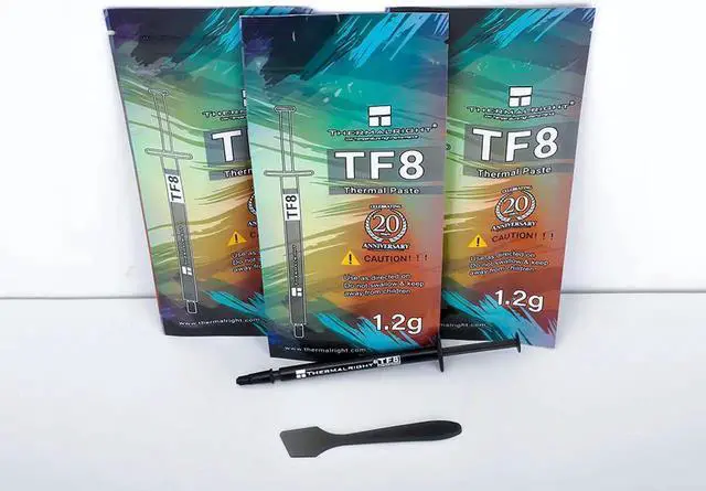 Alt view image 6 of 6 - New Packaging TF8 Carbon Based Heatsink Paste 13.8 W/mK High Performance Thermal Compound Paste for Desktop Laptop Heatsink/GPU/CPU/LED Cooler Material 1.2g with Tool