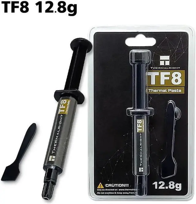 Main image of New Packaging TF8 Carbon Based Heatsink Paste 13.8 W/mK High Performance Thermal Compound Paste for Desktop Laptop Heatsink/GPU/CPU/LED Cooler Material 12.8g with Tool