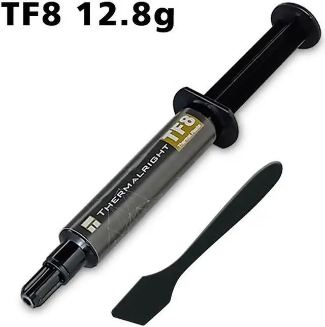 Alt view image 5 of 7 - New Packaging TF8 Carbon Based Heatsink Paste 13.8 W/mK High Performance Thermal Compound Paste for Desktop Laptop Heatsink/GPU/CPU/LED Cooler Material 12.8g with Tool