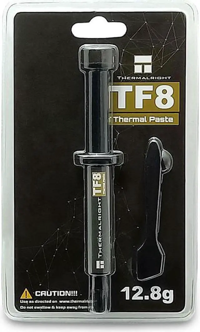 Alt view image 3 of 7 - New Packaging TF8 Carbon Based Heatsink Paste 13.8 W/mK High Performance Thermal Compound Paste for Desktop Laptop Heatsink/GPU/CPU/LED Cooler Material 12.8g with Tool