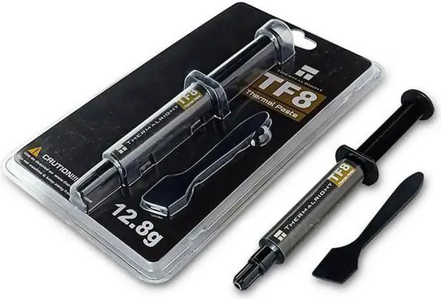 Alt view image 7 of 7 - New Packaging TF8 Carbon Based Heatsink Paste 13.8 W/mK High Performance Thermal Compound Paste for Desktop Laptop Heatsink/GPU/CPU/LED Cooler Material 12.8g with Tool