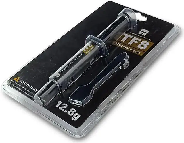 Alt view image 6 of 7 - New Packaging TF8 Carbon Based Heatsink Paste 13.8 W/mK High Performance Thermal Compound Paste for Desktop Laptop Heatsink/GPU/CPU/LED Cooler Material 12.8g with Tool