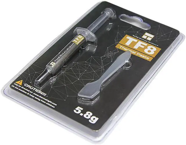 Alt view image 4 of 6 - New Packaging TF8 Carbon Based Heatsink Paste 13.8 W/mK High Performance Thermal Compound Paste for Desktop Laptop Heatsink/GPU/CPU/LED Cooler Material 5.8g with Tool