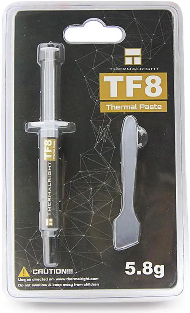 Alt view image 3 of 6 - New Packaging TF8 Carbon Based Heatsink Paste 13.8 W/mK High Performance Thermal Compound Paste for Desktop Laptop Heatsink/GPU/CPU/LED Cooler Material 5.8g with Tool