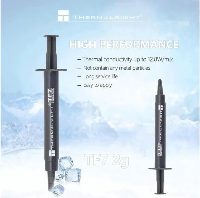 Alt view image 2 of 6 - TF7 2g Thermal Paste Compound for Coolers,Thermal Conductivity is 12.8W/m.k-2 Grams, Graphic Card CPU Thermal Grease, Laptop Thermal Grease