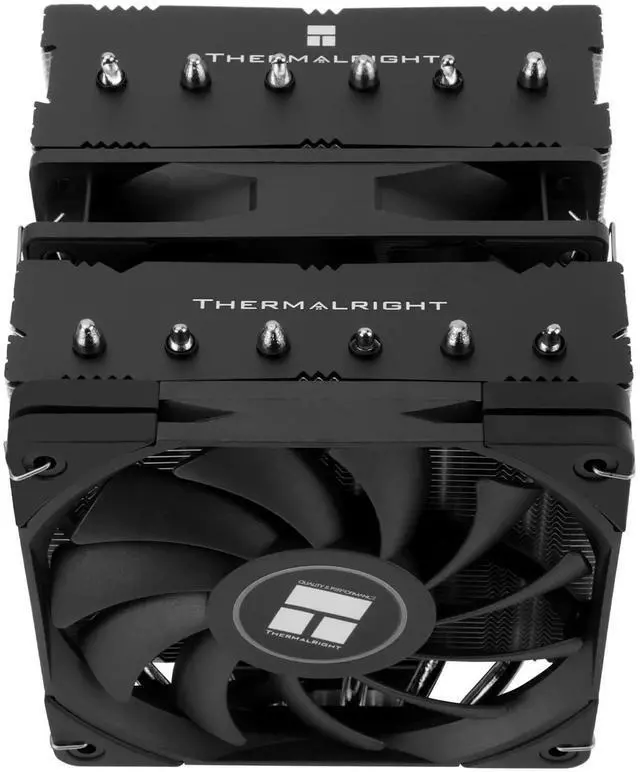 Alt view image 4 of 7 - Royal Knight 120 SE CPU Cooler, 155mm High, Dual Towers Dual PWM Fans TL-C12B V2 and TL-C12015B, 6 Heat Pipes,PC Cooling for AM4/AM5/Intel LGA 1700/1851/1150/1151/1200