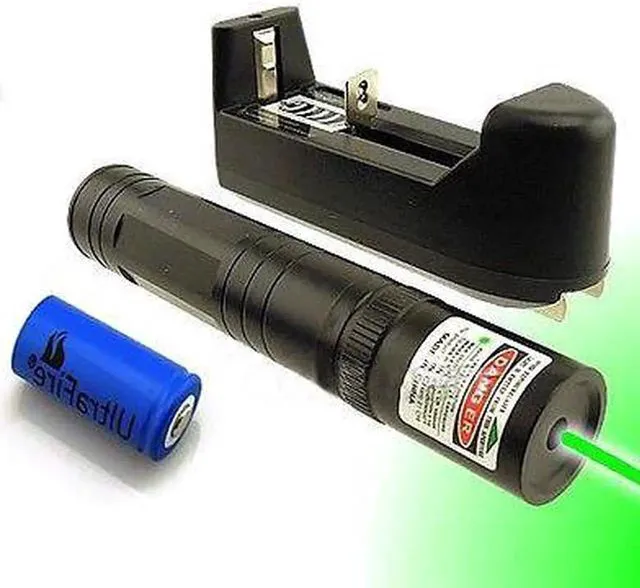 Main image of 532nm Green Laser Pointer Light Pen Lazer Beam High Power 5mw +16340+Charger