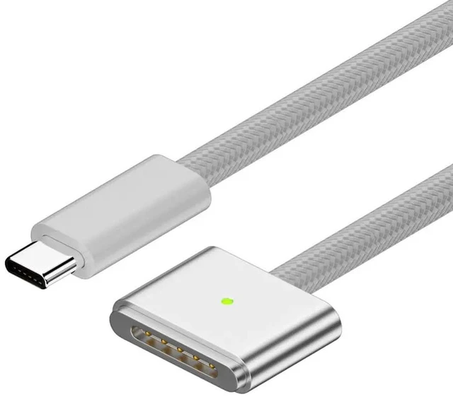 Alt view image 4 of 7 - USB Type C To Magsafe 3 Magnetic Charger Cord Laptop Charging Cable Converter PD 140W for MacBook Air/Pro A2442 A2485 A2681