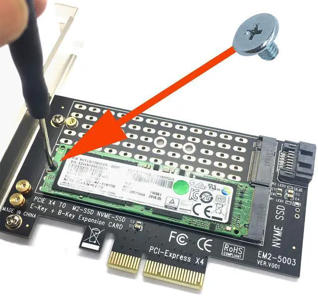 Alt view image 3 of 4 - 16pcs M2 2280SSD Screws Kit , PCIe NVMe M.2 SSD Mounting Screws