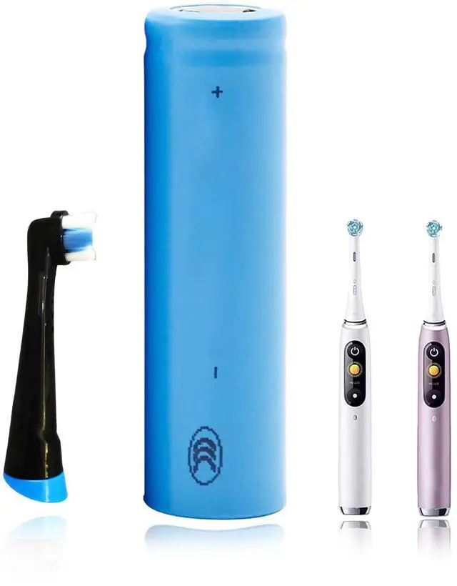 Main image of 1250mAh Battery for Braun Oral-B iO Series iO10 iO9 iO8 iO7 Toothbrush Type 3758 3759 3776 Toothbrush Head Included, Without Nickel Tabs Battery NiMH
