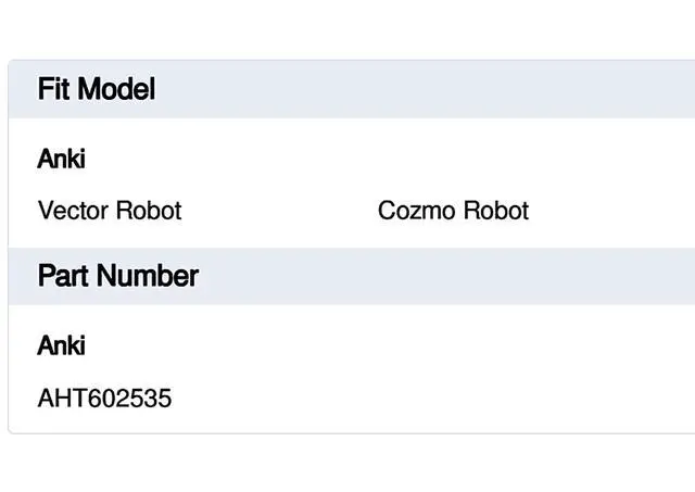 Alt view image 5 of 6 - AHT602535 Battery Compatible with Anki Vector Robot, Cozmo Robot, Ni-MH