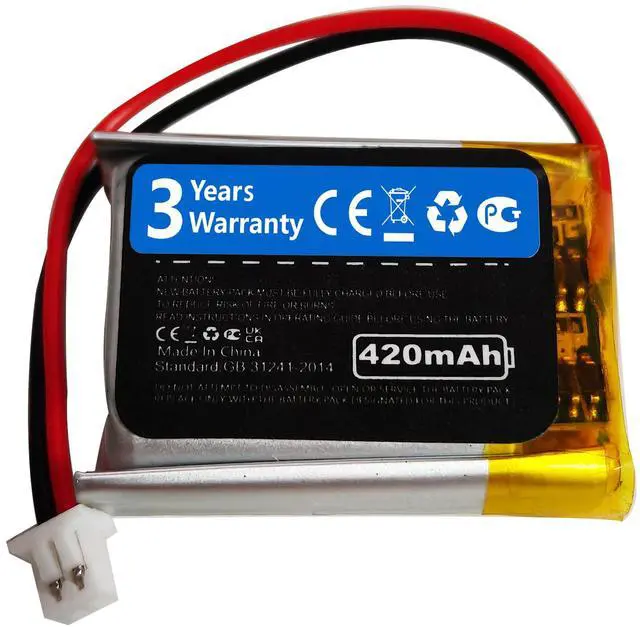 Main image of 420mAh PL-762229 Battery fits Educator ET-300 Transmitter ET-302 Transmitter Dog Collar ET-300-L Transmitter ET-300TS/ET-302/ET-302-L/ET-402 Receiver ET-300-L PL-762229 V2015-E05 NiMH