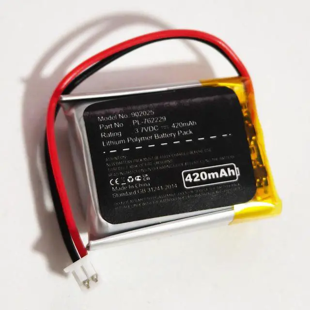 Alt view image 2 of 6 - 420mAh PL-762229 Battery fits Educator ET-300 Transmitter ET-302 Transmitter Dog Collar ET-300-L Transmitter ET-300TS/ET-302/ET-302-L/ET-402 Receiver ET-300-L PL-762229 V2015-E05 NiMH