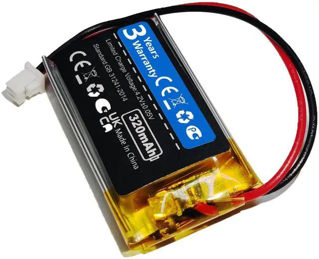 Main image of 320mAh BP37TR Battery Replacement for Educator ET-300/302(Incl. -L)/400/402, EZ-900/902-904, PE-900-903, RX-090 Receiver & ET-300/ME-300/300TS Transmitter, PL-711828 BL-100 BP-504 NiMH