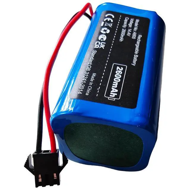 Alt view image 3 of 4 - 14.4V 2600mAh H18650CH-4S1P SUN-INTE-273 Battery fits Goovi D380, BG600 MAX, Ionvac SmartClean 2000, Denkee DK600/X500 - Fits CMICR18650F8M7-4S1P SUN-INTE-172 Robotic Vacuum G10 G20 G30 Hybrid NiMH
