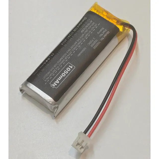 Alt view image 3 of 4 - 3.7V 102050 Battery with 2 Wires JST PH2.0mm Connector 102050 High Temperature Resistant Battery for Speaker and Wireless Device NiMH