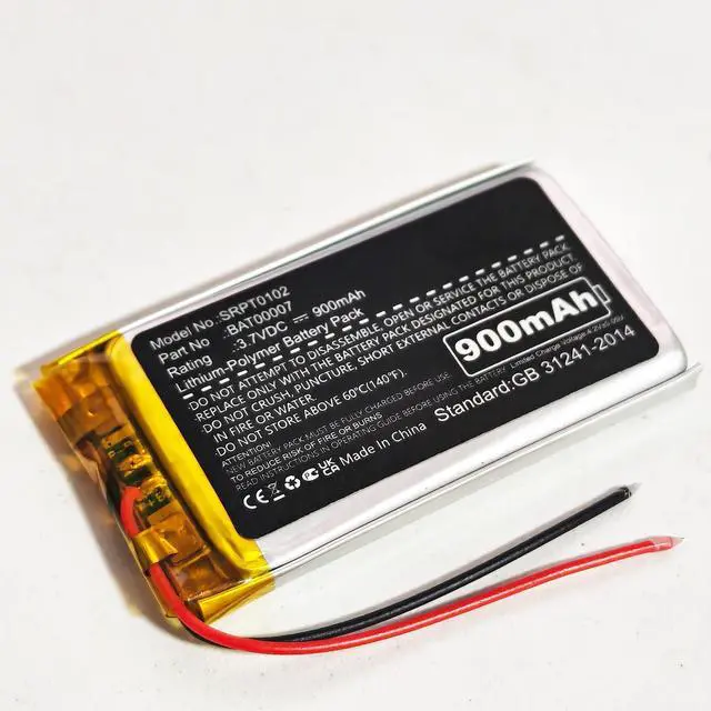 Alt view image 2 of 5 - 2Pcs 900mAh BAT00007 Battery Compatible with Cardo Packtalk Duo, Scala Rider Packtalk, SRPT0102 Battery Ni-MH