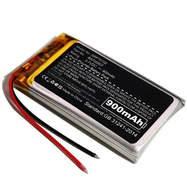 Alt view image 3 of 5 - 2Pcs 900mAh BAT00007 Battery Compatible with Cardo Packtalk Duo, Scala Rider Packtalk, SRPT0102 Battery Ni-MH