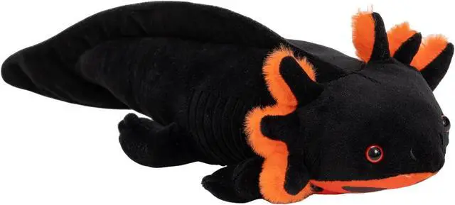 Main image of Black Axolotl Plush Stuffed Animal, 17" Cute Soft Kawaii Salamander Plushie Toy for Boys, Fluffy Cuddly Axolotl Stuffy Birthday Gift Home Decor Plushy for Kids Teens