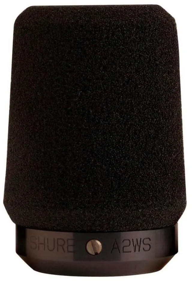 Main image of A2WS Locking Microphone Windscreen - Reduces Unwanted Breath and Wind Noise, Black - Compatible with SM57 and 545 Series Mics (A2WS-BLK)
