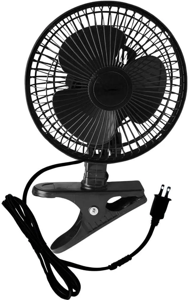 Main image of 6 INCH - 2 Speed - Adjustable Tilt, Clip-On-Fan - Black