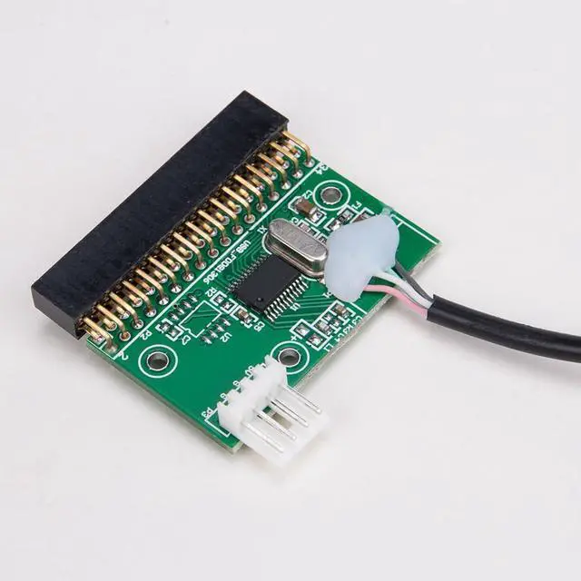 Alt view image 2 of 7 - 1Pcs 1.44MB 3.5" Floppy Drive Connector 34 PIN 34P to USB Cable Adapter PCB Board with Power Cable