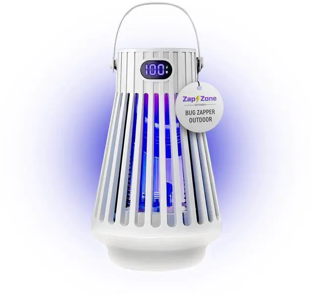 Main image of Zap Zone Defender Bug Zapper Outdoor Indoor, Rechargeable Mosquito Zapper with UV Light USB-C Electric Insect Trap Mosquito Repellent Outdoor Patio Camping Traps 3 Modes IPX5 Water Resistant Lantern