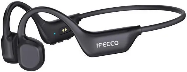 Main image of Bone Conduction Headphones Bluetooth 6.0 - IP67 Waterproof Bone Conduction Headphones with Mic,Wireless Open Ear Earbuds for Running Gym Walking Cycling (Black)