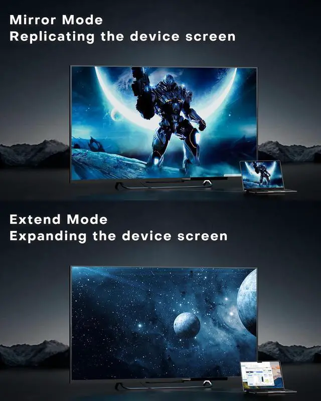 Alt view image 6 of 7 - 8K@60Hz USB C to DisplayPort 1.4 Adapter Unidirectional, 4K240Hz Type C to Display Port Adapter, Thunderbolt 4/3 to DP Converter Compatible with iPhone 17 16 15, Galaxy S25 S24, MacBook Pro/Air