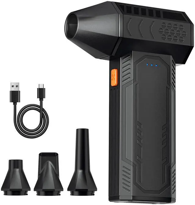 Main image of Compressed Air Duster - Electric Air Duster Super Power 130000RPM, 3-Gear Adjustable Mini Duster Blower with Fast Charging, Air Duster Rechargeable for Computer, Keyboard Cleaner, House, Outdoor, Car